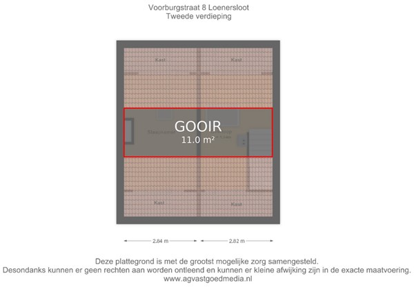 Floorplan - Voorburgstraat 8, 3634 AW Loenersloot